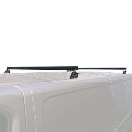 Barres de toit rabattables pour Peugeot Expert - position haute. Photo générique.