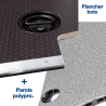 Habillage polypro & bois - Volkswagen Caddy 5 2021+ - kit complet : plancher, parois, portes et passages de roue