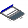 Dimensions marchepied latéral rétractable - Ford Transit