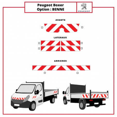 kit de balisage Peugeot Boxer Benne