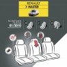 Housses de siège en tissu pour Renault Master - avec tablette