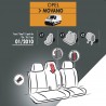 Housses de siège en tissu pour Opel Movano 2010-2021 - avec tablette