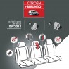 Housses de siège en tissu pour Citroen Berlingo Van 2018+ - avec tablette