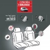 Housses de siège en tissu pour Citroen Berlingo Van 2018+ - avec accoudoirs