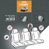 Housses de siège en tissu pour Opel Combo Cargo 2018+ - sans tablette