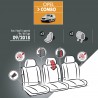 Housses de siège en tissu pour Opel Combo Cargo 2018+ - avec tablette