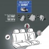 Housses de siège en tissu pour Peugeot Expert 2007 - 2016 - avec accoudoirs