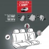 Housses de siège en tissu pour Citroën Jumpy 2007 - 2016 - avec accoudoirs