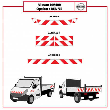 Kit de balisage - Nissan NV400 Benne