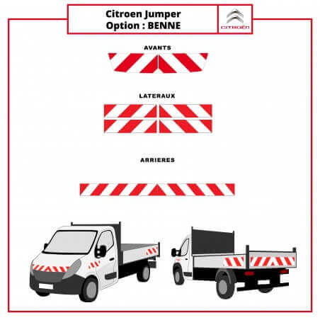 Kit de balisage Citroën Jumper Benne