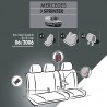 Housses de siège en tissu pour Mercedes Sprinter II (2006 - 2018) - avec accoudoirs