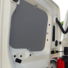 Habillage bois parois Citroen Berlingo Van III 2018+ contreplaqué filmé gris - vue porte arrière - photo générique