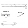 Rampe de chargement à profil perforé par emboutissage - schémas
