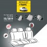Housses de siège en tissu pour Renault Trafic 2019+