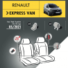 Housses de siège en tissu pour Renault Express Van 2021+