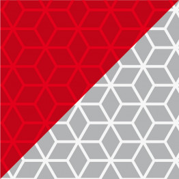 Kennzeichnung Klasse B Mikroprisma Rot/Weiß